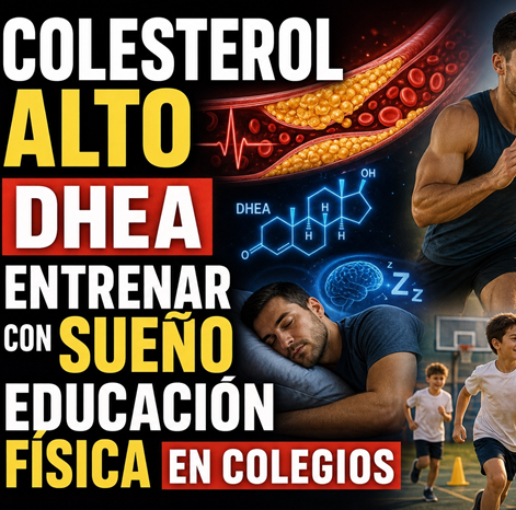 Colesterol Alto, DHEA, Entrenar con Sueño, Liderazgo, Educación Física en Colegios