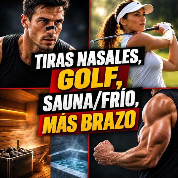 Tiras Nasales, Golf, Protocolo Frío-Calor, Brazos Musculados